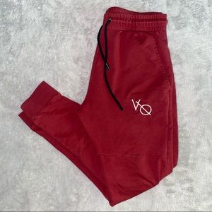 Vanquish Fitness Burgundy / Maroon Joggers Men Size Medium